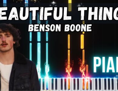 Beautiful Things piano tutorial– Benson Boone