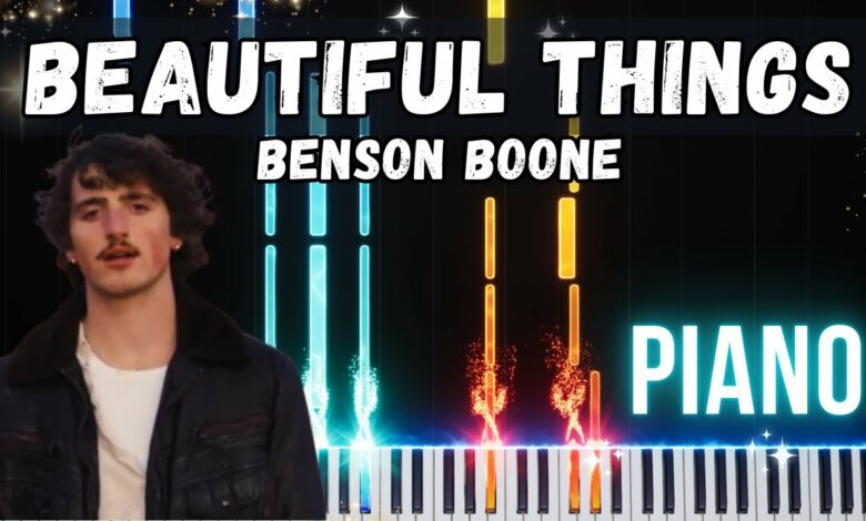 Beautiful Things piano tutorial– Benson Boone